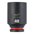 Milwaukee SHOCKWAVE Schlagnuss 3/4 Zoll lang Schlüsselweite 40mm