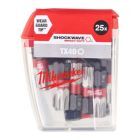 Milwaukee Schrauberbit Shockwave TX40 25 mm 25er Pack