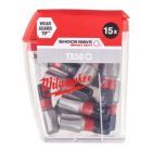 Milwaukee Schrauberbit Shockwave TX50 25 mm 15er Pack