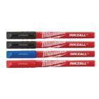 Milwaukee INKZALL Fineliner 2 x schwarz rot blau