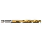 Milwaukee Metallbohrer SHOCKWAVE HSS-G RED HEX Titan 1/4 Zoll 9,5 x 118 mm