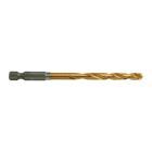 Milwaukee Metallbohrer SHOCKWAVE HSS-G RED HEX Titan 1/4 Zoll 5,5 x 104 mm