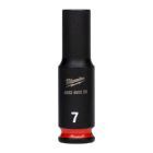Milwaukee SHOCKWAVE Schlagnuss 1/4 Zoll lang Schlüsselweite 7mm