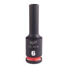 Milwaukee SHOCKWAVE Schlagnuss 3/8 Zoll lang Schlüsselweite 6mm