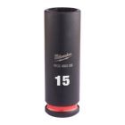 Milwaukee SHOCKWAVE Schlagnuss 3/8 Zoll lang Schlüsselweite 15mm