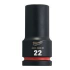 Milwaukee SHOCKWAVE Schlagnuss 3/4 Zoll lang Schlüsselweite 22mm
