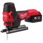 Milwaukee FUEL Akku Stichsäge M18FBJS-502X 18 Volt mit 2x Akku 5Ah und Ladegerät