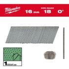 Milwaukee Elektrowerkzeuge Stauchkopf Nägel 18 Gauge für M18CN18GS 1,05 x 1,25 x 16 mm verzinkt