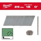 Milwaukee Elektrowerkzeuge Stauchkopf Nägel 18 Gauge für M18CN18GS 1,05 x 1,25 x 25 mm verzinkt