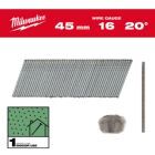 Milwaukee Elektrowerkzeuge Stauchkopf Nägel 16 Gauge für M18CN16GA x M18FN16GA 1,35 x 1,61 x 45 mm verzinkt