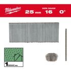 Milwaukee Elektrowerkzeuge Stauchkopf Nägel 16 Gauge für M18 FN16GS 2,8 x 25 mm verzinkt 0 Grad