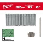 Milwaukee Elektrowerkzeuge Stauchkopf Nägel 16 Gauge für M18 FN16GS 2,8 x 32 mm verzinkt 0 Grad