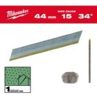 Milwaukee Elektrowerkzeuge Stift Nägel D-Kopf 15 Gauge für M18CN15GA x M18FN15GA 1,8 x 44 mm verzinkt