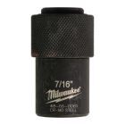 Milwaukee Schnellwechseladapter 1/2 Zoll Vierkant auf 7/16 Zoll Hex
