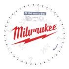 Milwaukee Kreissägeblatt für Holz Wechselzahn 184/15,87 mm 40 Zähne