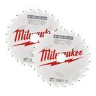 Milwaukee Elektrowerkzeuge Kreissägeblatt Holz für Handkreissägen 2 x 190 x 30 mm Zahn 24 Wechselzahn
