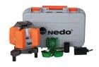 Nedo X-liner 6 green 360° + 4 vertikale Linien Kreuzlinienlaser grau und orange