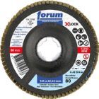 Forum Fächerschleifscher X-LOCK 125 mm Korn 80 gewölbt