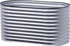 Hochbeet Silo oval 160 x 80 x 82 cm Zink