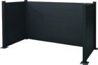 Mülltonnen Einfassung Aluminium 3 x 240 Liter 213 x 115 x 122 cm
