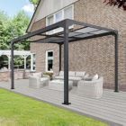 Pergola Air mit Schiebedachkonstruktion 400 x 300 x 200/254 cm