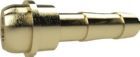 RIEGLER Schlauchtülle Messing G 3/8 Zoll mit Kugelnippel für Schlauch Innen 6 mm