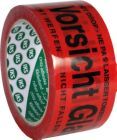 Warnmarierungsband Vorsicht Glas leuchtorange 50 mm Rolle mit 66 Meter