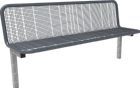 Parkbank SEVILLA Drahtgitter zum Einbetonieren Sitzbreite 1770 mm