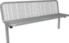 Parkbank SEVILLA Drahtgitter Sitzbreite 1770 mm zum Einbetonieren RAL 9006