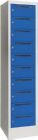 Pavoy Verteilerschrank 400 x 500 x 1850 mm 10 Fächer RAL 7035 RAL 5012