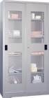 Pavoy Schiebetürenschrank Sichtfenster 1000x400x1950mm Böden gepulvert