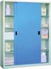 Pavoy Schiebetürenschrank 1500x600x1950mm Vollblechtüren Mitteltrennwand