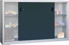 Pavoy Schiebetürenschrank 2000x400x1000mm Mitteltrennwand Vollblechtüren