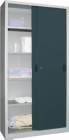 Pavoy Schiebetürenschrank 1000x600x1950mm RAL 7035 7016 Vollblechtüren