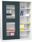 Pavoy Schiebetürenschrank mit verzinkten Einlegeböden 1500 x 600 x 1950 mm