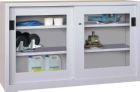 Pavoy Schwerlastschrank Schiebetürenschrank Boden verstellbar 17 mm