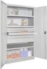 Pavoy Schwerlastschrank 1040x630x1950mm 3x Böden 4x Schubladen Traglast 1300kg