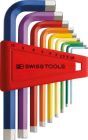 PB Swiss Tools Winkelschraubendreher-Satz für 6-kant mit Farbcodierung 1,5 - 10 mm
