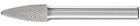 Pferd Frässtift HM Rundbogenform RBF 0820 MICRO 8 x 20 mm