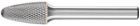 Pferd Frässtift HM Rundbogenform 1225 MICRO 6mm 12x25mm