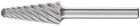 Pferd Frässtift HM Rundkegelform KEL 1230 INOX 12 x 30 mm