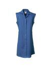 Planam Damen Arbeitsmantel Baumwolle ohne Arm kornblau 54
