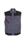 Planam Highline Arbeitsweste schiefer schwarz rot XXL
