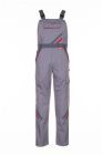 Planam Highline Latzhose zink schiefer rot Größe 29