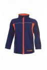 Planam Junior Softshelljacke marine orange Größe 146 152