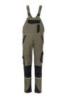 Planam Norit Damen Latzhose oliv schwarz Größe 34