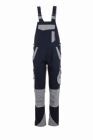 Planam Norit Damen Latzhose mit Knietaschen schwarzblau zink Gr. 46