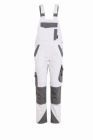 Planam Norit Damen Latzhose mit Knietaschen weiß zink Gr. 46