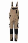 Planam Norit Herren leichte Latzhose sand schwarz Gr. 54