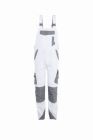 Planam Norit Herren leichte Latzhose weiß zink Gr. 54